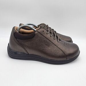 Drew Tulip 10202-9Q Women's Metallic Gold Brown Leather Comfort Shoes Size 7 W